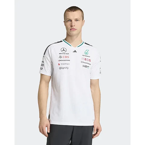 T-Shirt Condutor Mercedes 2026 - Branco