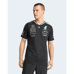 T-Shirt Equipa Mercedes 2026 - Preto