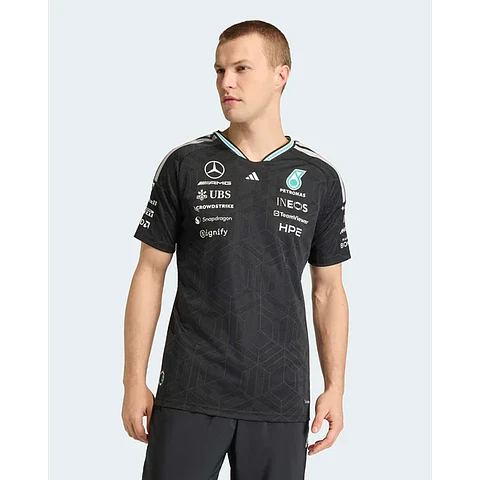 T-Shirt Equipa Mercedes 2026 - Preto