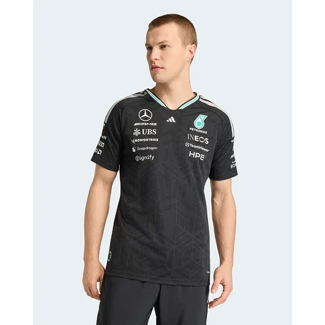 T-Shirt Equipa Mercedes 2026 - Preto 1