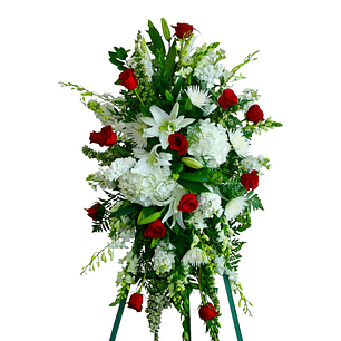 Corona Floral Expandida - Rosas y Hortencias