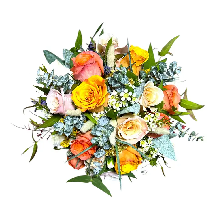 Bouquet 15 Rosas y Silver 2