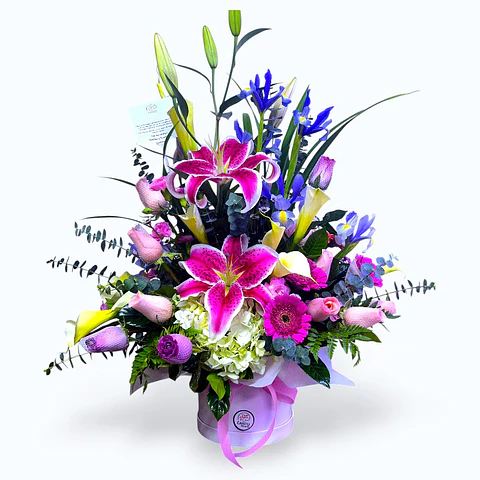 Box con Rosas y Lilium
