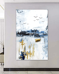 Painel em Canvas Bateau