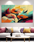 Painel em Canvas Flowers