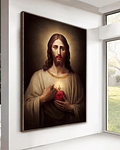 Quadro Decorativo Coração Sagrado 