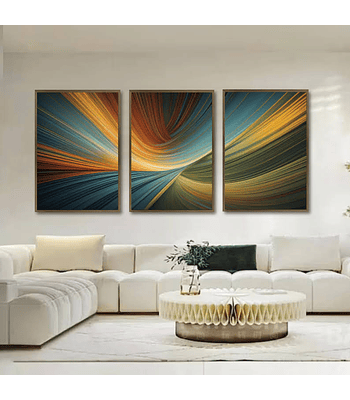 Trio de Quadros Morgana