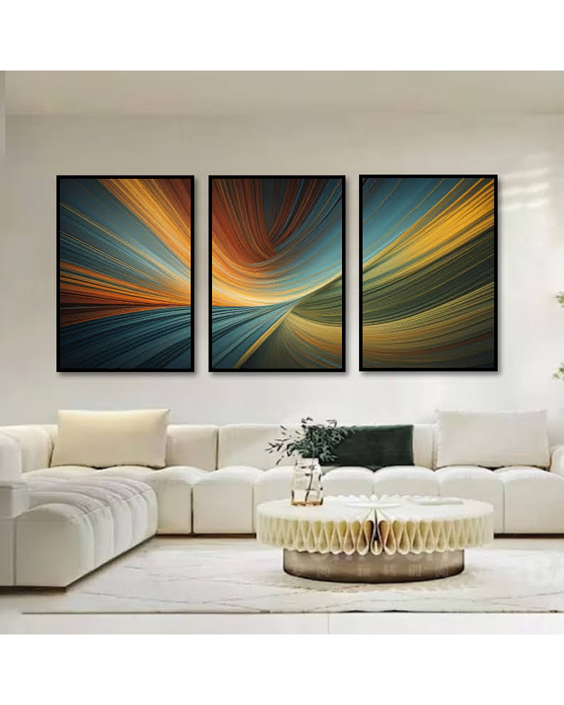 Trio de Quadros Morgana