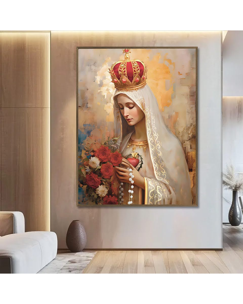 Quadro Decorativo Nossa Senhora de Fátima 