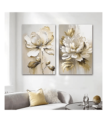 Conjunto de Painéis em Canvas Emma 