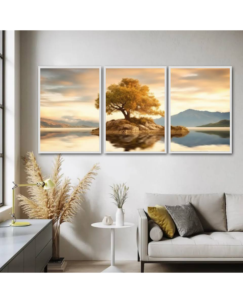 Trio de Quadros Leona 