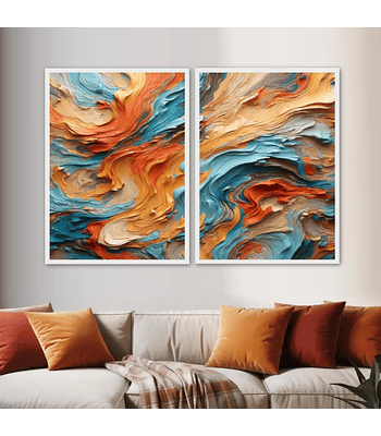 Conjunto de Quadros Cores 