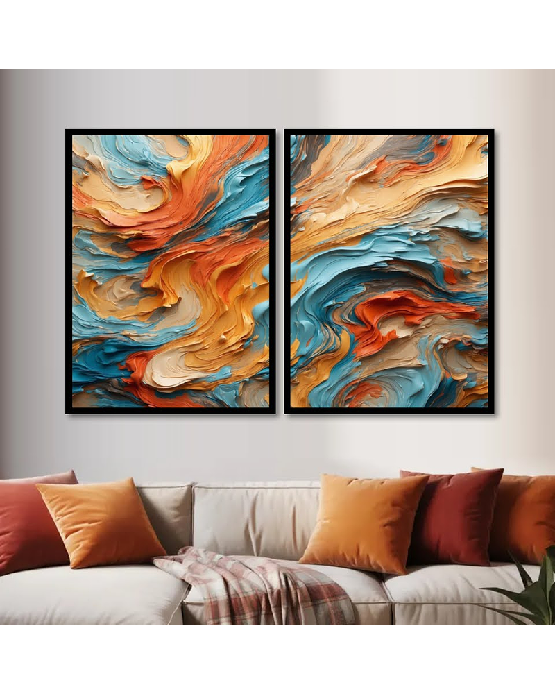 Conjunto de Quadros Cores 