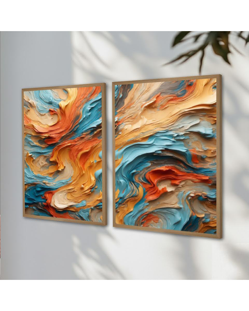 Conjunto de Quadros Cores 