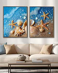 Conjunto de Quadros Estrela do Mar 