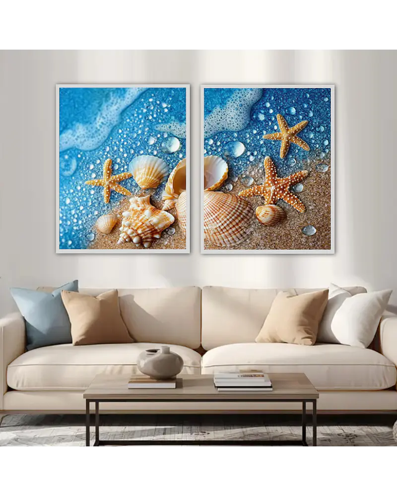 Conjunto de Quadros Estrela do Mar 