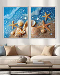 Conjunto de Quadros Estrela do Mar 
