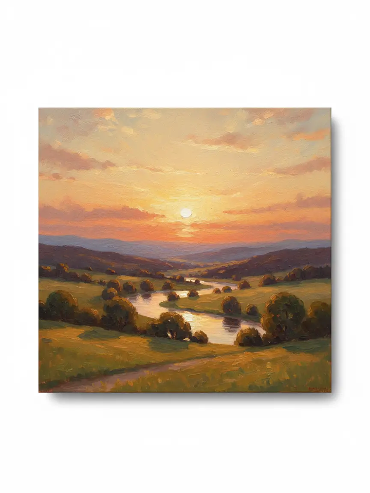 Pôr do sol sobre o silêncio 1