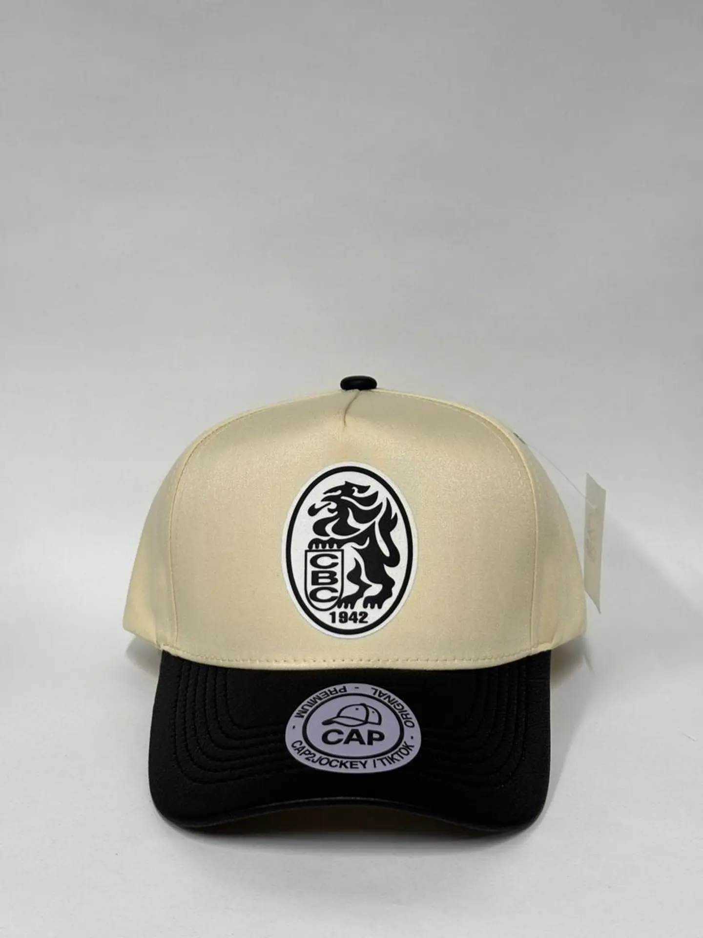 Gorra de lona 5p - Beige x negro / Leones del Caracas 1