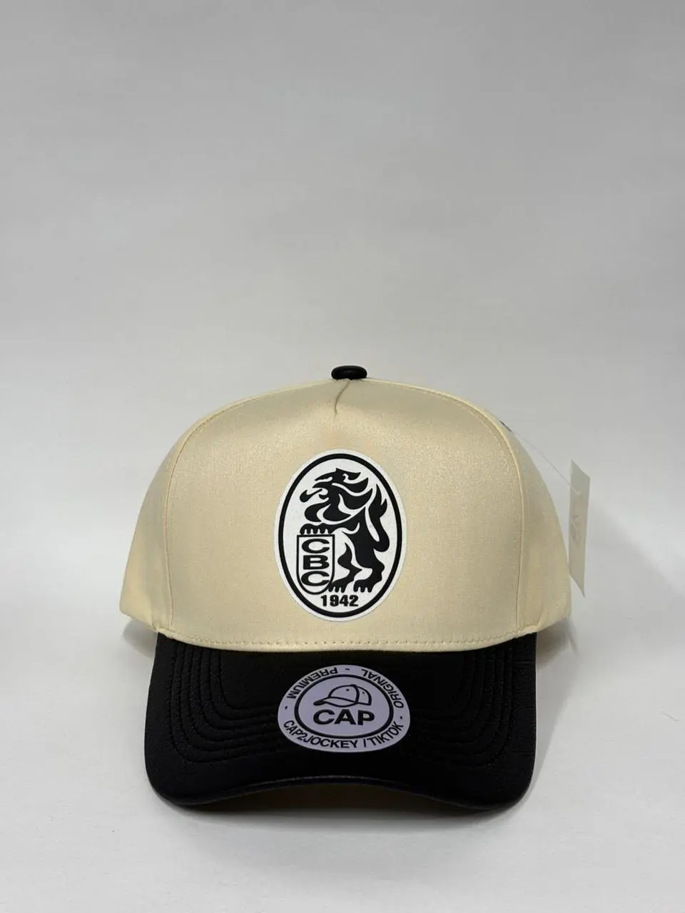 Gorra de lona 5p - Beige x negro / Leones del Caracas 1
