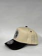 Gorra bicolor de lona 5p - Beige x negro / Leones del Caracas - Miniatura 2