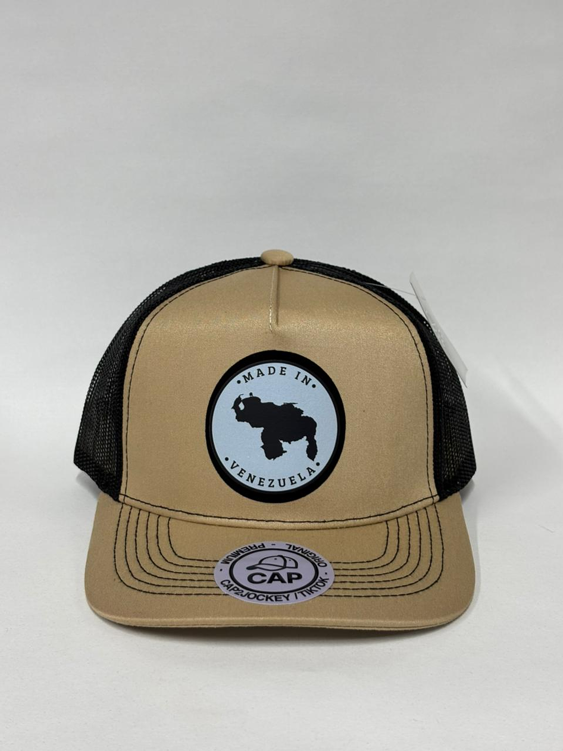 Jockey de malla 5p - Beige x negro / Made in Vzla 1