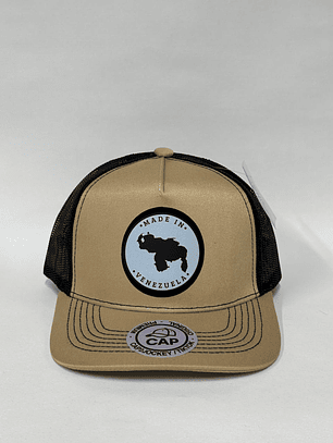 Jockey de malla 5p - Beige x negro / Made in Vzla