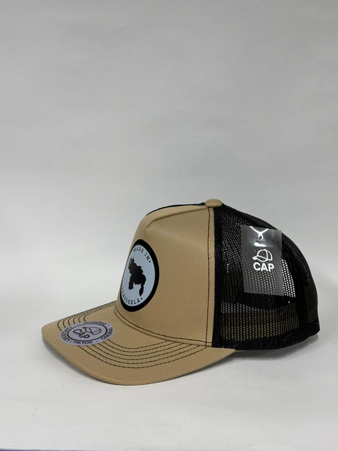 Jockey de malla 5p - Beige x negro / Made in Vzla 2