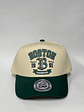 Gorra de lona 5p - Beige x verde / Boston 1991 - Miniatura 1
