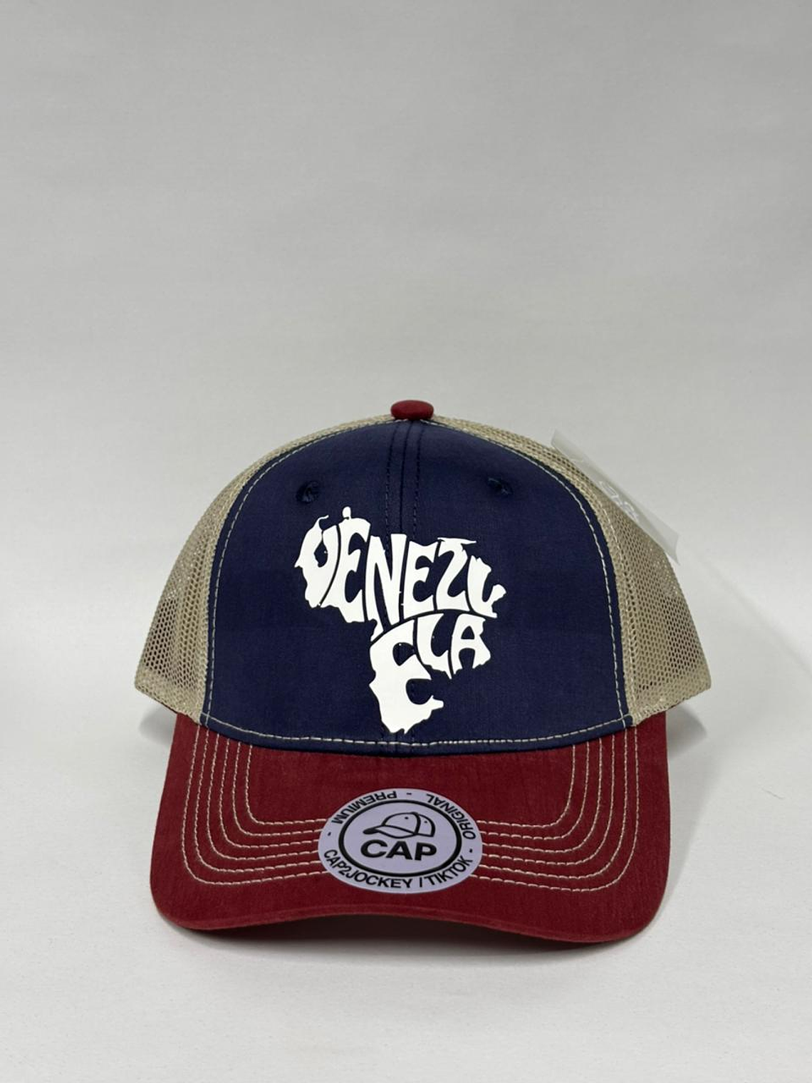 Jockey de malla 6p - tricolor / Mapa de Vzla  1