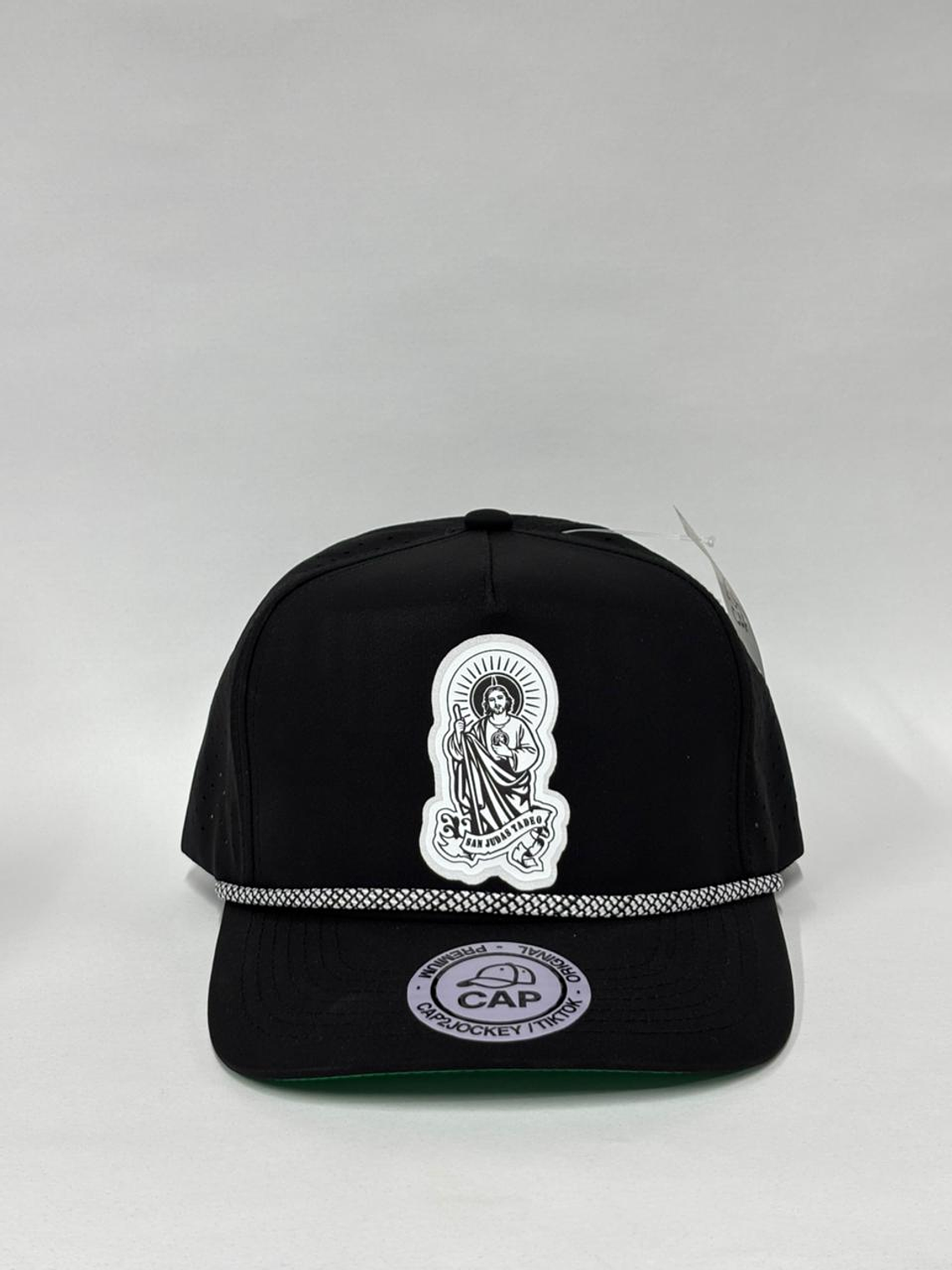 Gorra de lona en laser 5p - Negro matte / San judas Tadeo  1