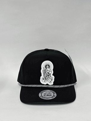 Gorra de lona en laser 5p - Negro matte / San judas Tadeo 