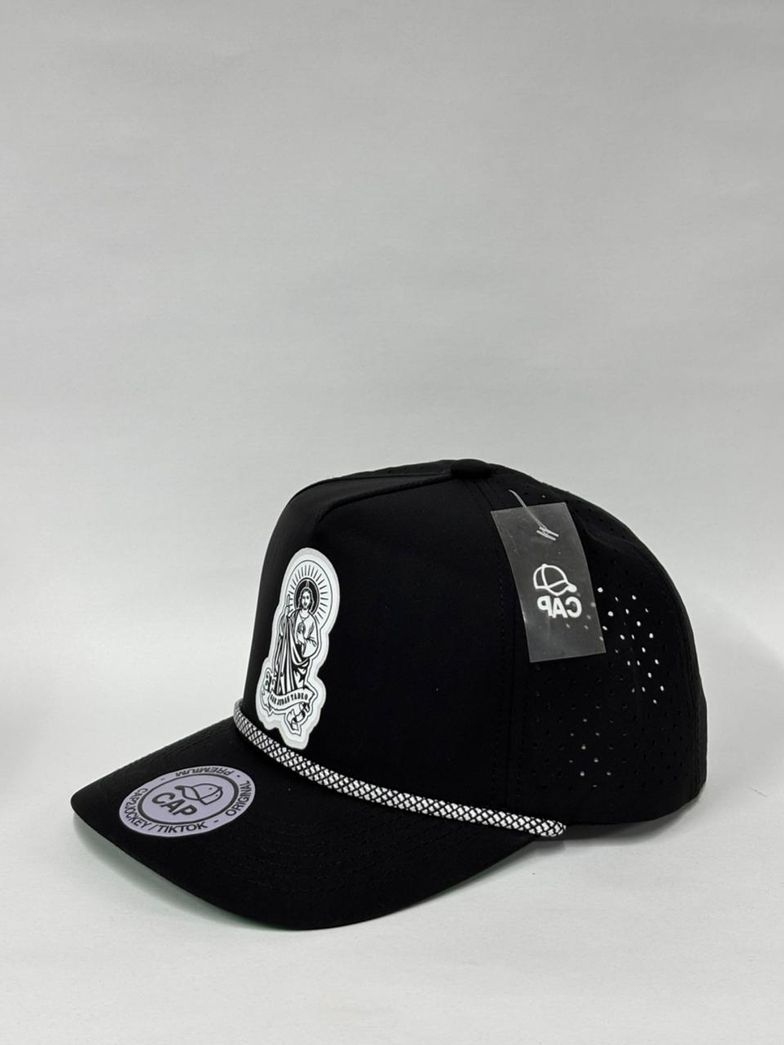 Gorra de lona en laser 5p - Negro matte / San judas Tadeo  2