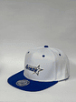 Gorra plana de  lona 6p - Bicolor Blanco x azul rey / Astros  - Miniatura 2