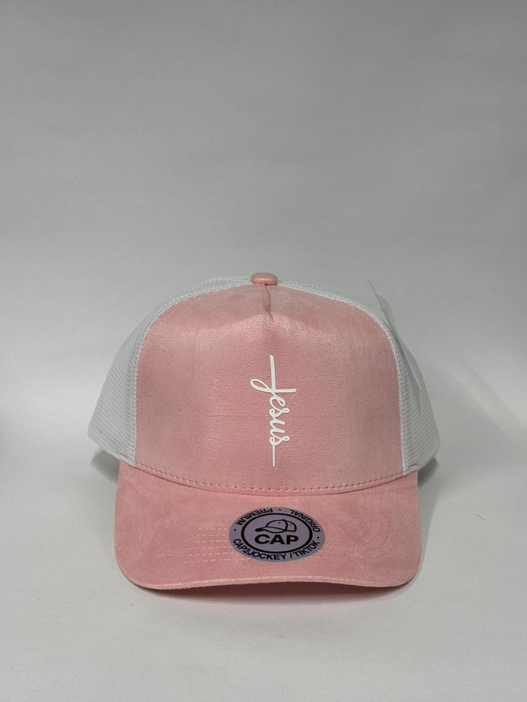 Jockey de malla en gamuza - Rosado / Jesús  1