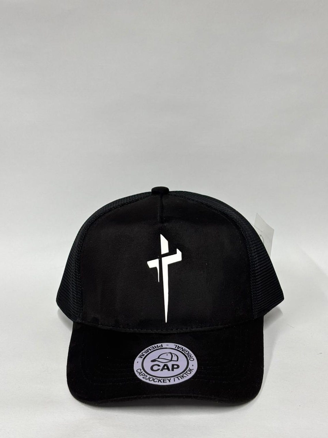 Jockey de malla gamuzado 5p - Negro Matte / Cruz 1