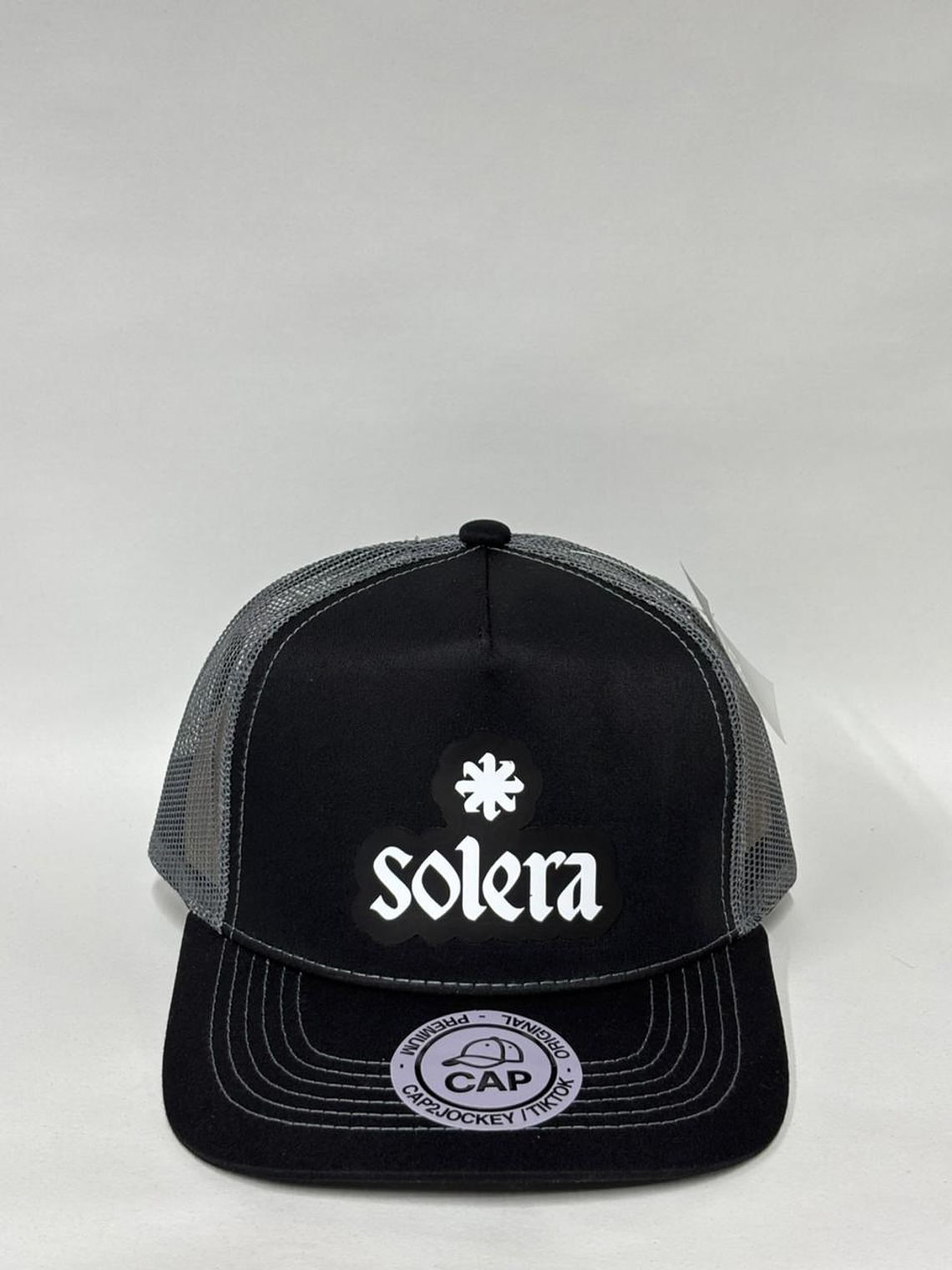 Jockey de malla 5p - Negro x gris - Solera  1