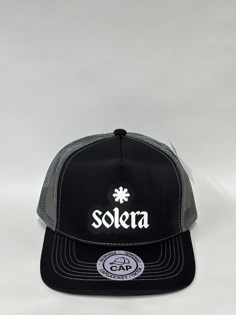 Jockey de malla 5p - Negro x gris - Solera  1