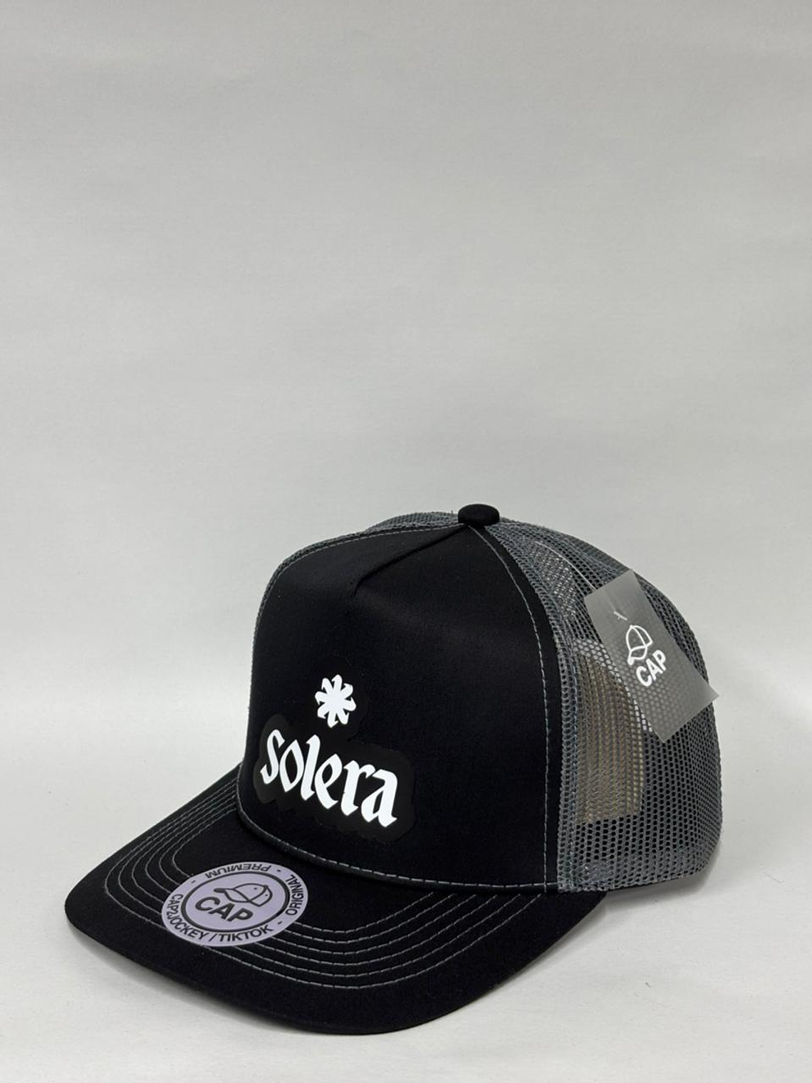 Jockey de malla 5p - Negro x gris - Solera  2