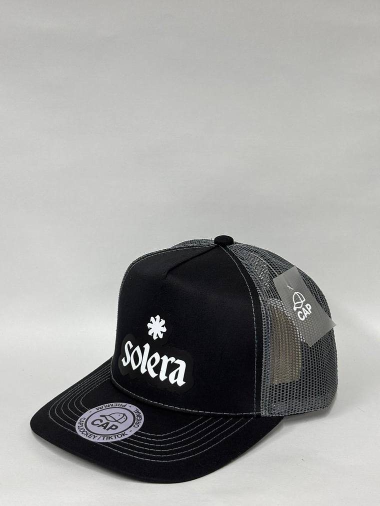 Jockey de malla 5p - Negro x gris - Solera  2