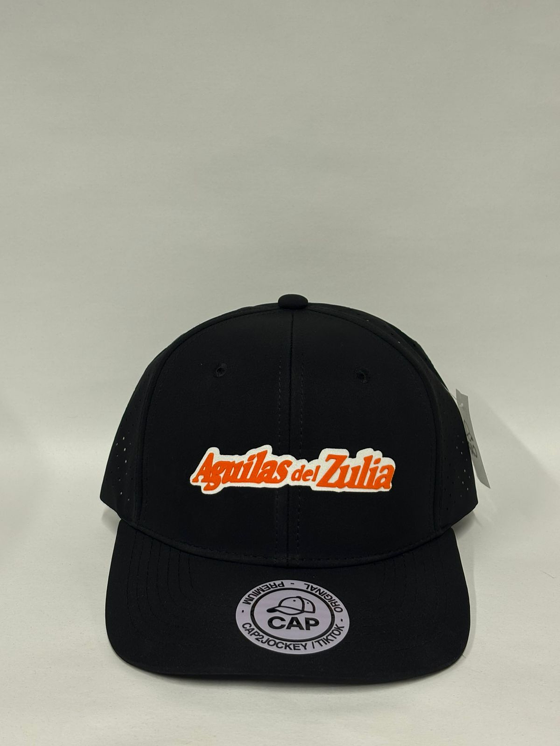 Gorra de lona con malla 6p - Negro Matte / Águilas del zulia  1