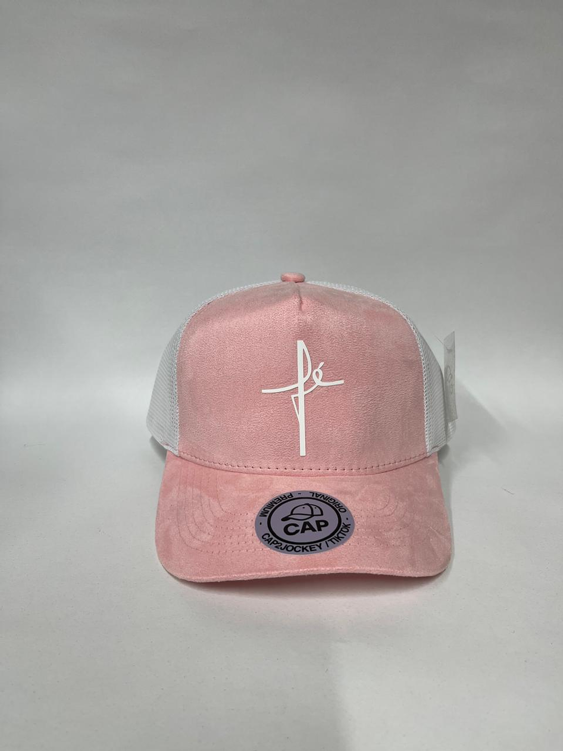 Jockey de gamuza 5p - Rosado x blanco / Fe 1