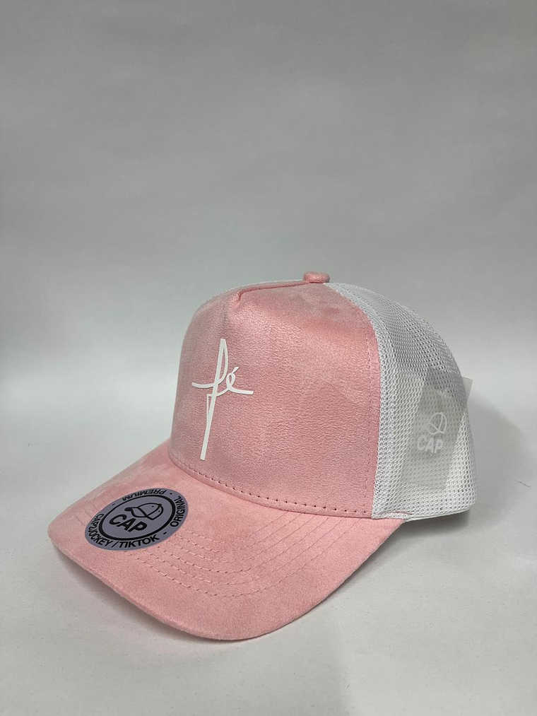 Jockey de gamuza 5p - Rosado x blanco / Fe 2