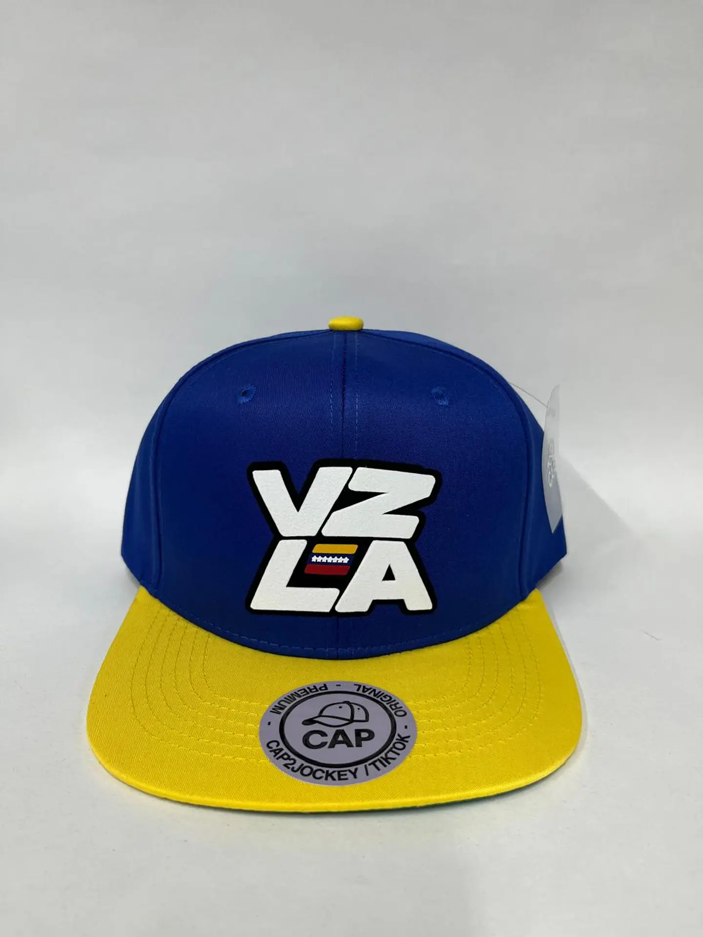 Gorra plana 6p -  Azul rey x amarillo / VZLA  1