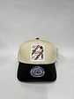 Gorra lisa de 5p - Bicolor beige x negro / Anís Cartujo  - Miniatura 1