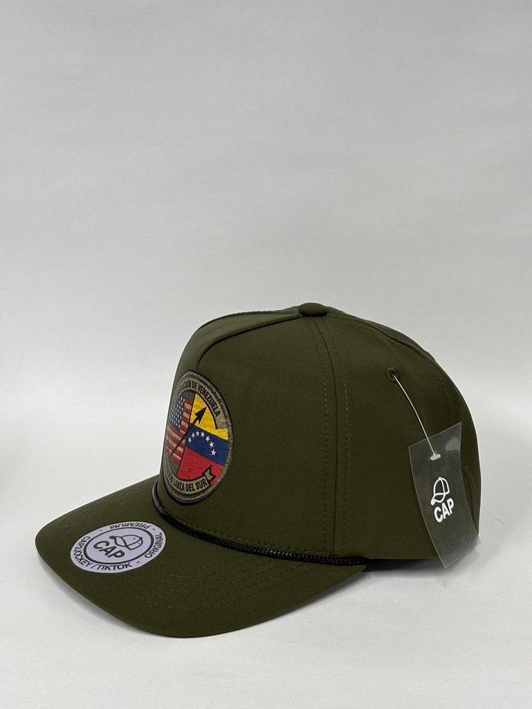 Gorra lisa de laser 5p - Verde Musgo / OP Lanza del Sur  2
