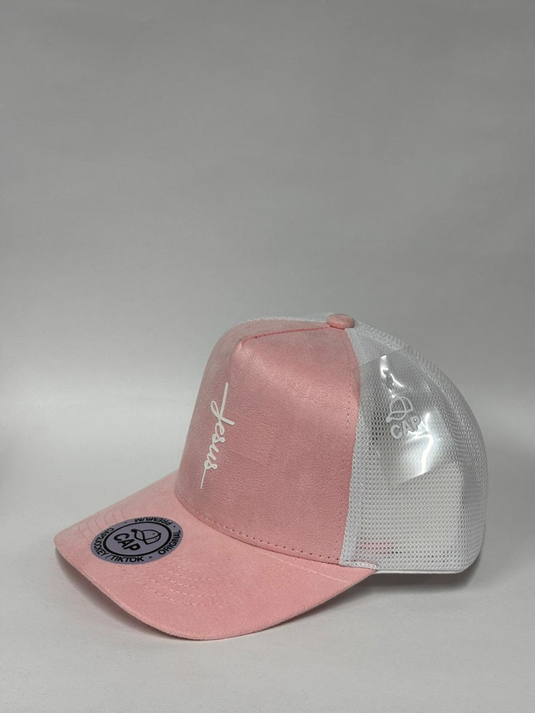 Jockey de malla en gamuza - Rosado / Jesús  2