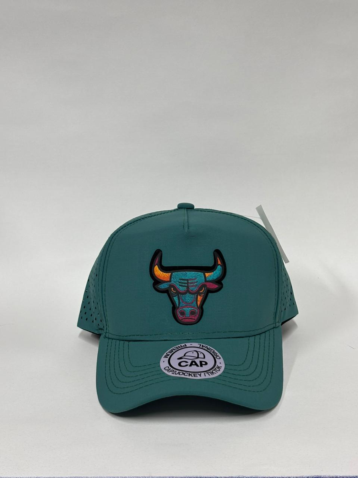 Gorra de laser 5p - Verde petróleo / Chicago Bull  1
