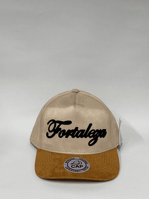 Gorra de gamuza 5p - Beige x marrón / Fortaleza  