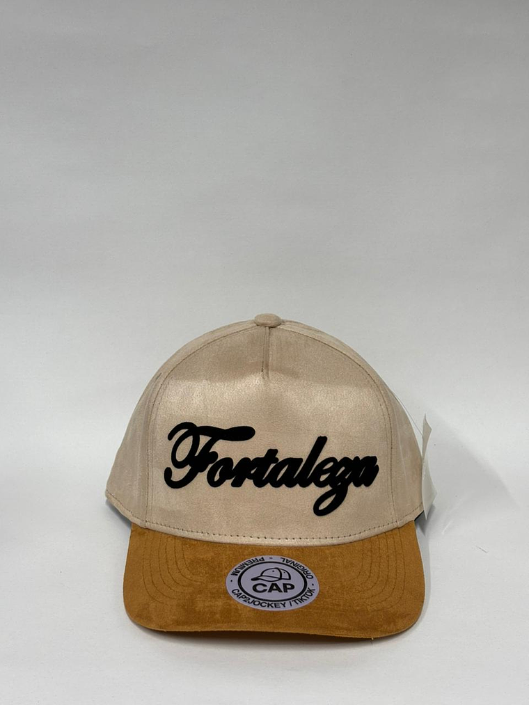 Gorra de gamuza 5p - Beige x marrón / Fortaleza   1